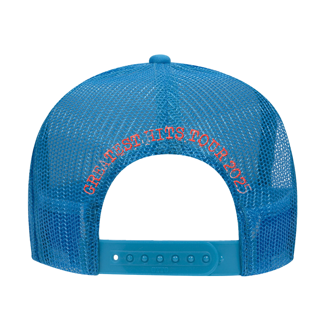 Greatest Hits Tour 2025 Blue Trucker Hat Back