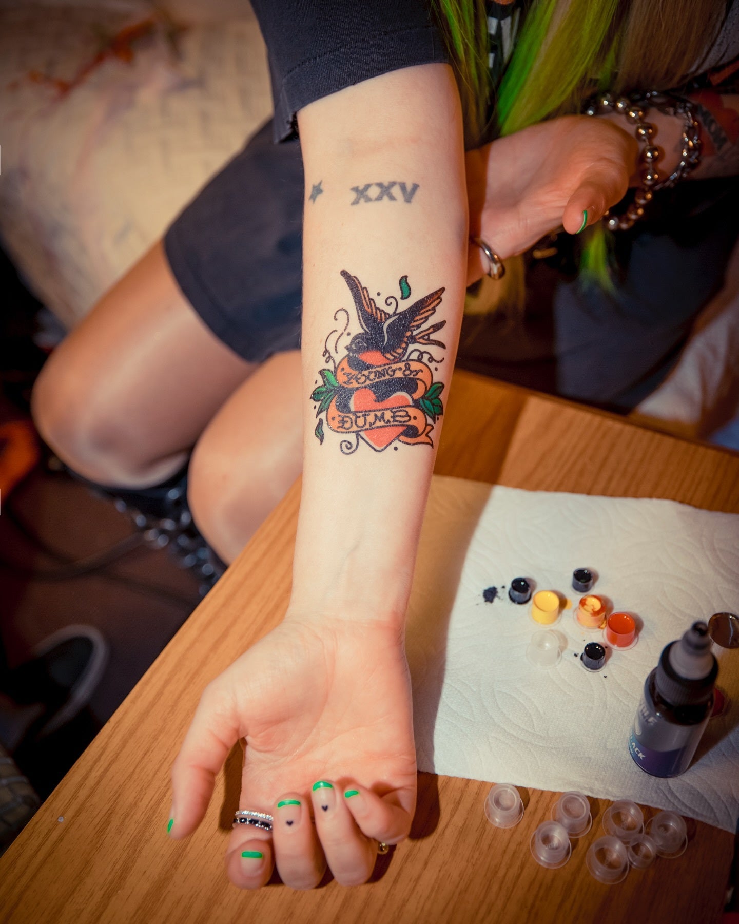 Young & Dumb Temporary Tattoo