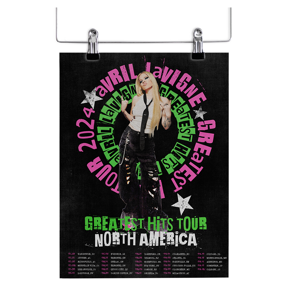 GREATEST HITS TOUR POSTER - Avril Lavigne Official Store
