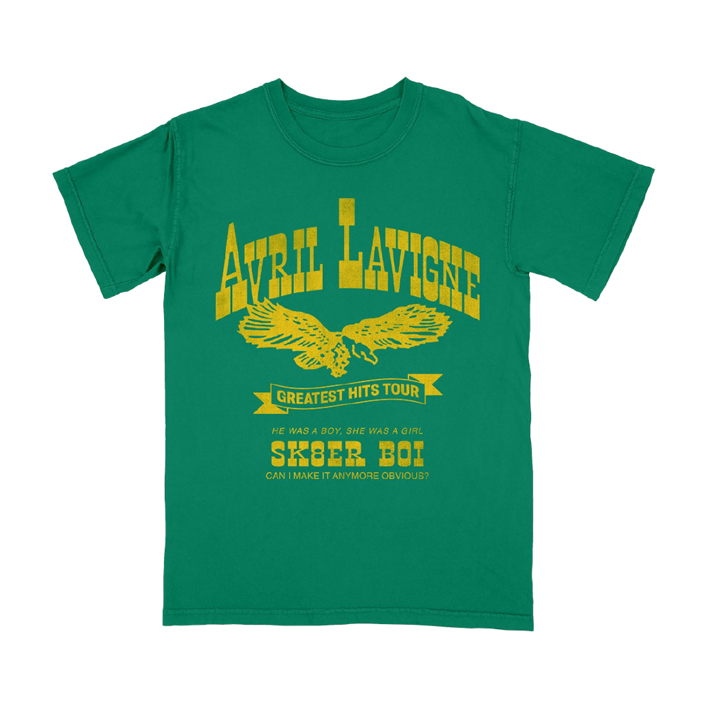 Sk8er Boi Green Tee Avril Lavigne Official Store Sk8er Boi Green Tee Avril Lavigne Official Store
