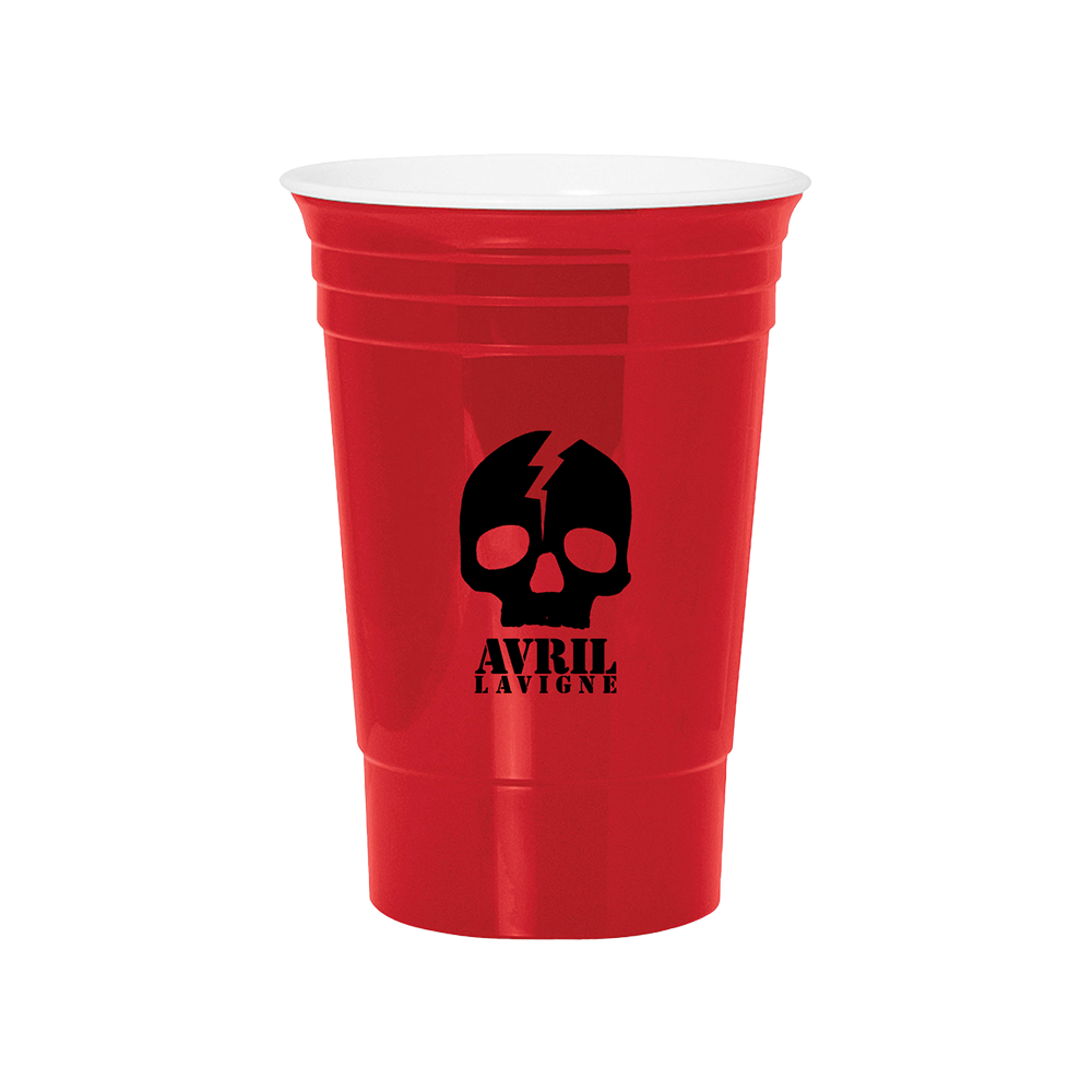 HEART CROSSBONES RED CUP