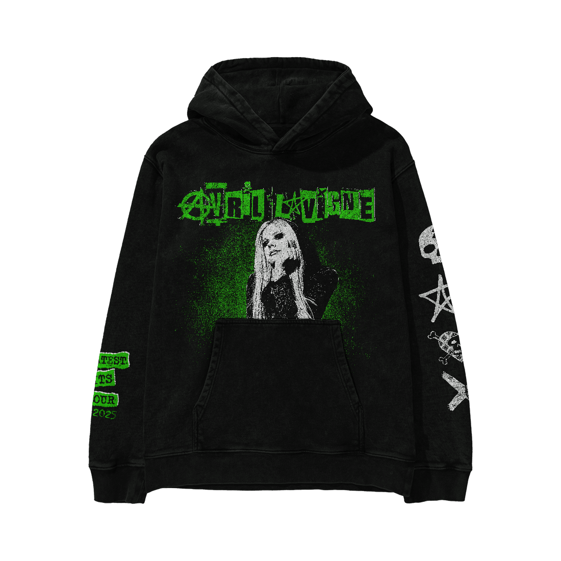 Greatest Hits Tour 2025 Black Hoodie - Avril Lavigne Official Store Greatest Hits Tour 2025 Black Hoodie - Avril Lavigne Official Store