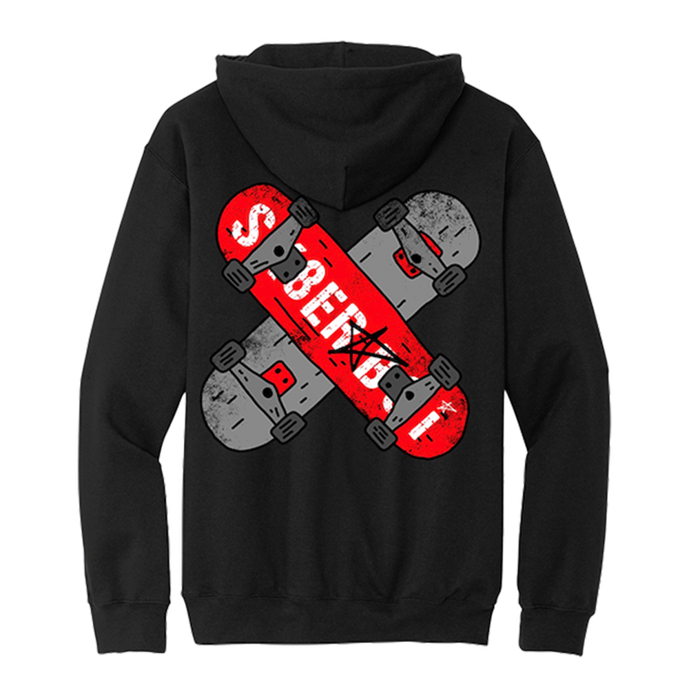 Sk8er Boi Black Hoodie Back