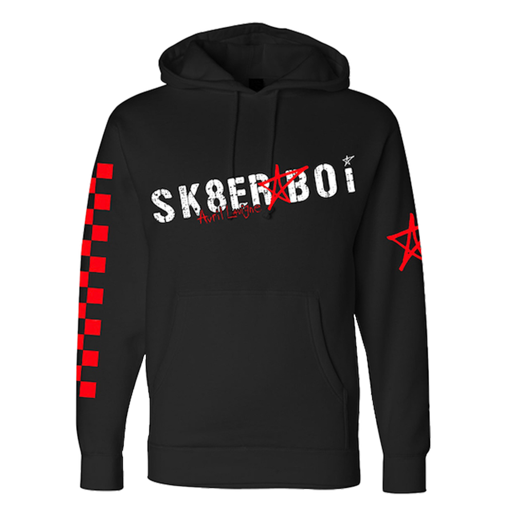 Sk8er Boi Black Hoodie Front