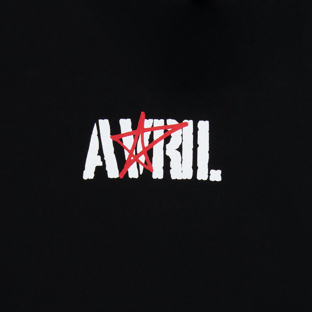 Avril Stencil Hoodie Detail