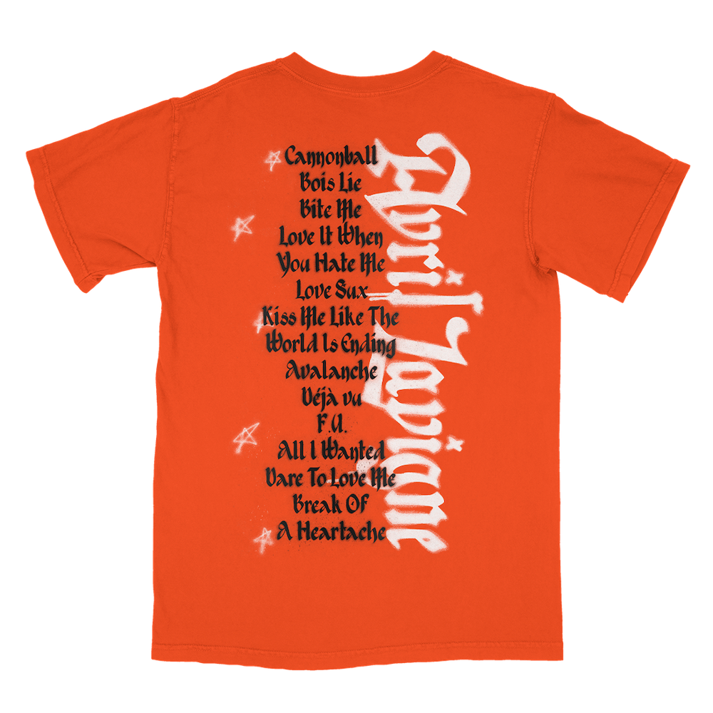 Track List Tee Back