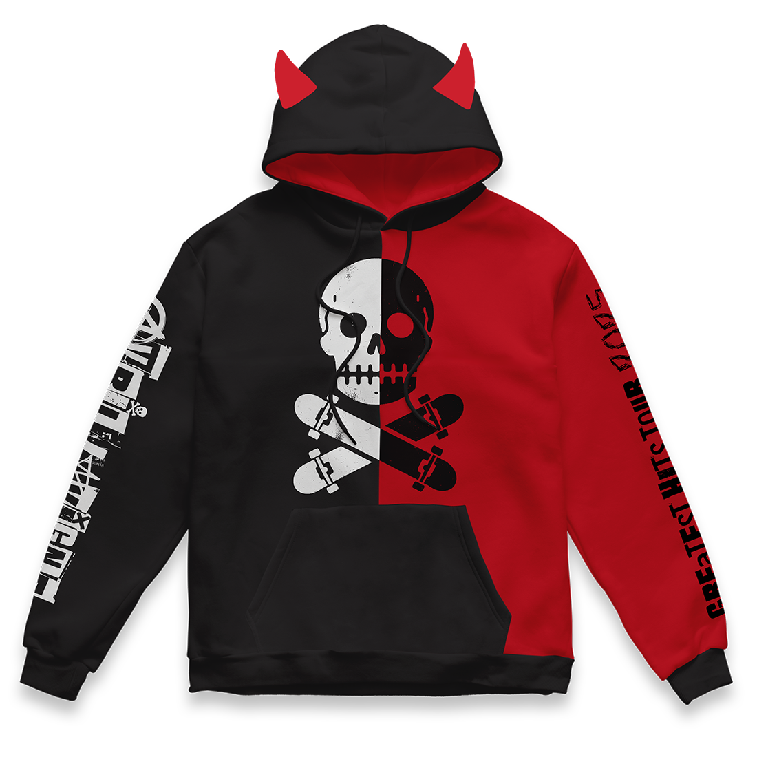 Greatest Hits Tour 2025 Split Devil Hoodie Front