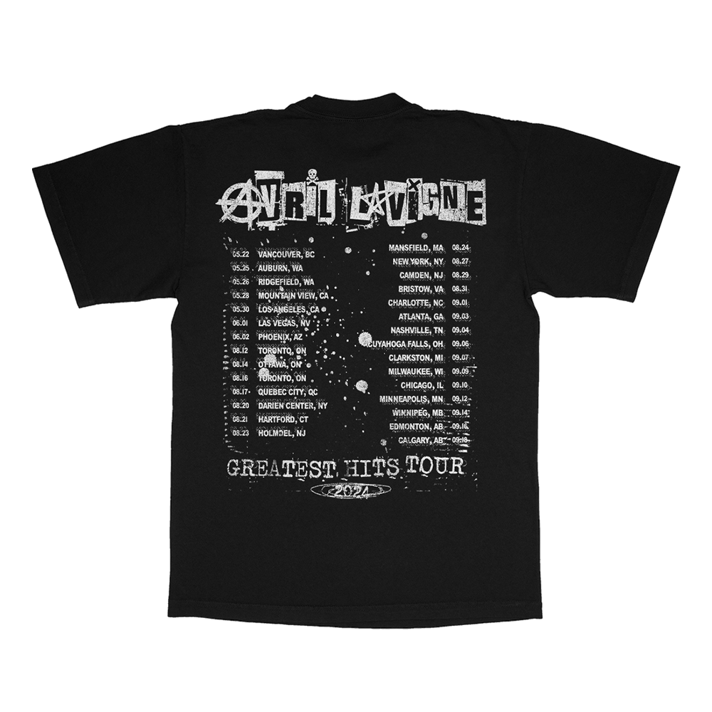 Greatest Hits Album Cover Tour Tee Back