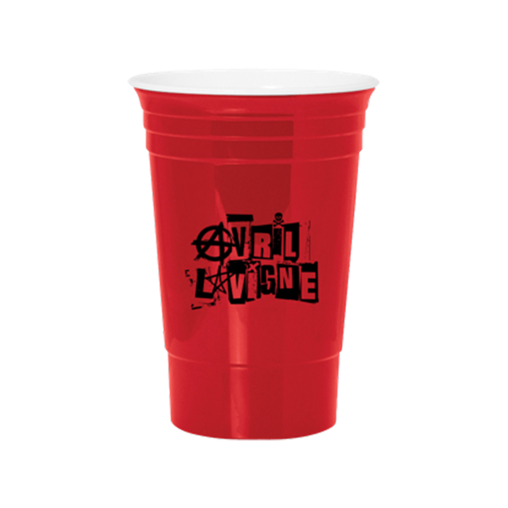 SKULL NAME LOGO RED CUP