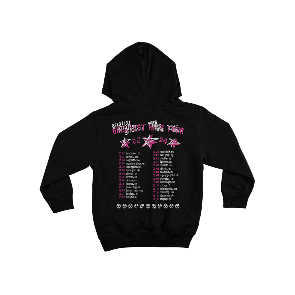 Youth Greatest Hits Tour Heart Hoodie Back