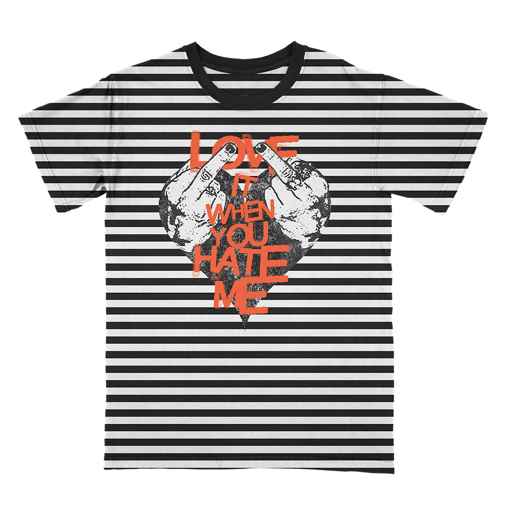 Striped Love It When You Hate Me Tee – Avril Lavigne Official Store