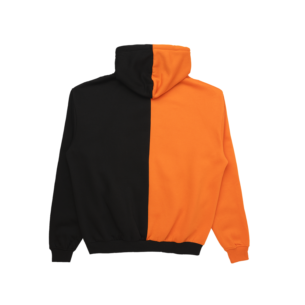 Orange black hoodie sale